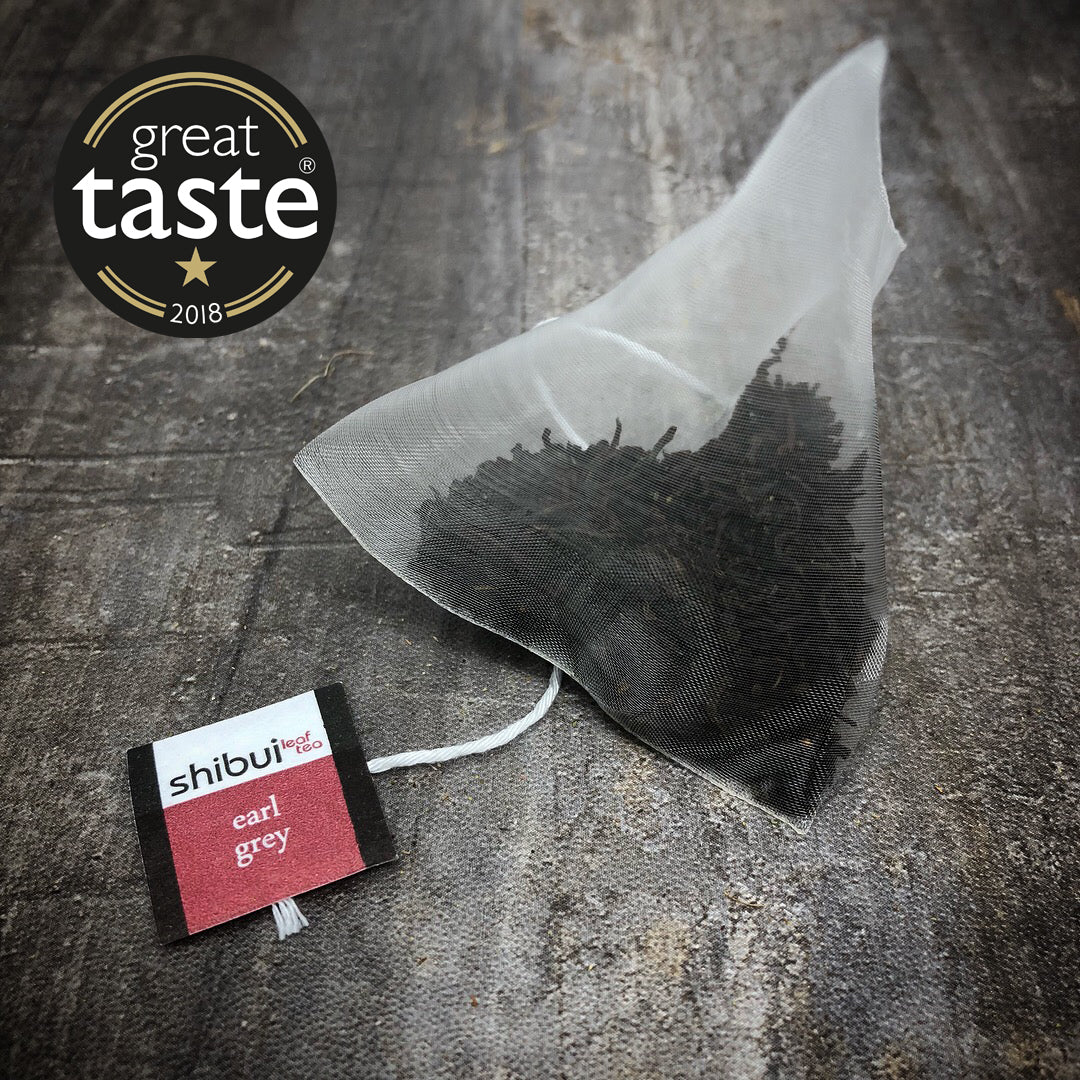Earl Grey Wrapped Pyramid Bags